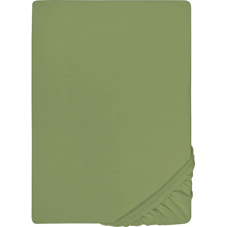 biberna Jersey-Elastic-Spannbetttuch 0077866, fichte, 1x 180x200 cm - 200x220 cm – Bild 5