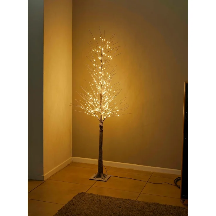 Northpoint LED Baum 150 cm Schneeverzierung 240 Warmweiße LEDs 5m Kabel & Timer-Funktion – Bild 3