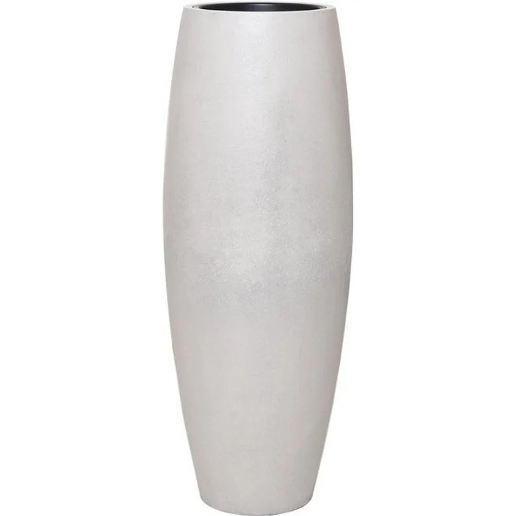 VIVANNO Bodenvase Fiberglas MAGNUM Rund - Beige Steinoptik (1 St), 37x100 cm – Bild 4