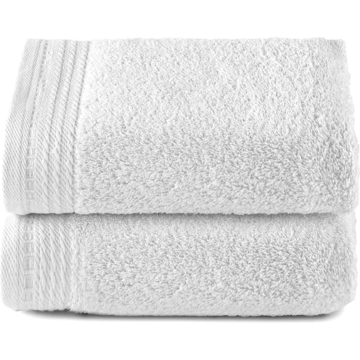 Top Towel - Premium - Große Badetücher - Badetücher - 2 Handtücher - 50x100 cm - 100 % Baumwolle - 600 Gramm – Weiß
