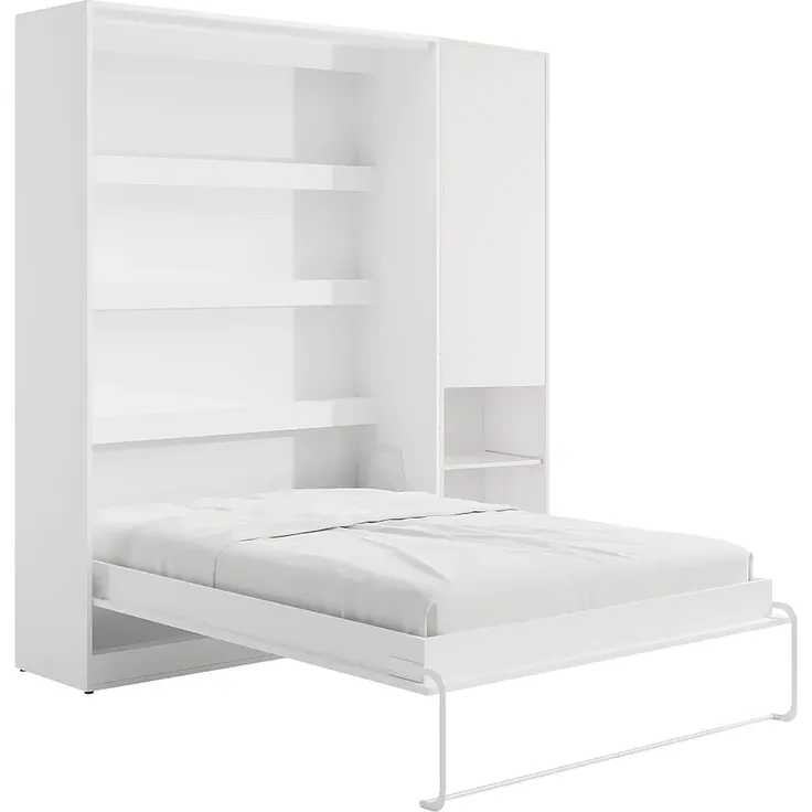 Vente-unique - RAPILI Bett Holz, Platte Weiß - B 50 cm239,2 cm x H 225,2 cm x L 209 cm – Bild 4