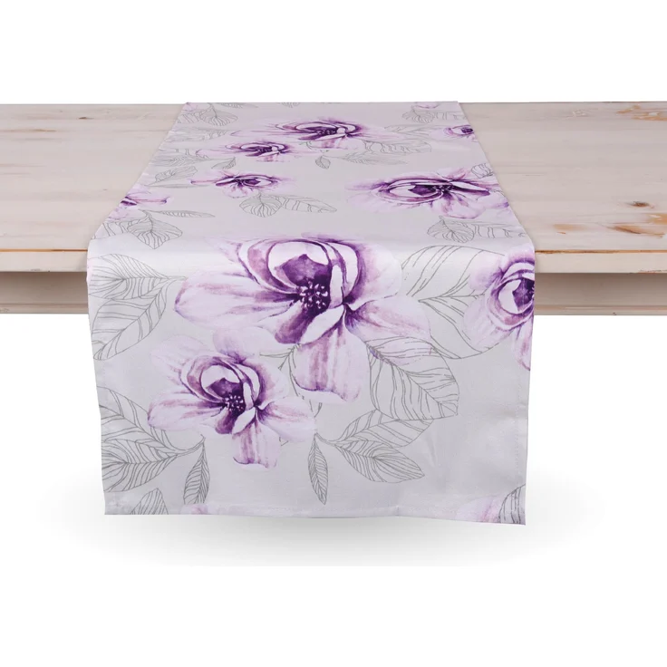 Tischdecke Sommer mit brillantem Druck ( Mitteldecke 80x80cm ) "Blumen" Frühling Tischdekoration für den Esstisch - ÖKO Tex Standard 100 - Unterlage – Bild 6