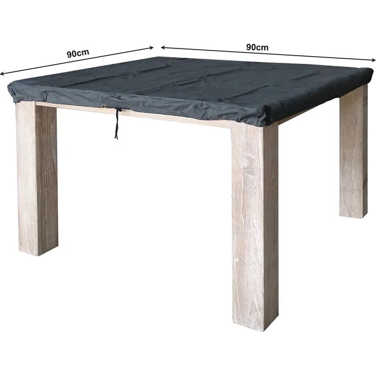 Quick Star Gartenmöbel-Schutzhülle Abdeckung für Tische bis 90x90cm, Robuste Qualität / Wetterfest
