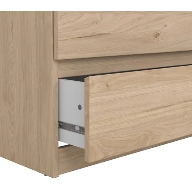 Dmora - Kommode Victoire, Wohnzimmerbuffet, Wohnzimmer-Sideboard, Moderne Küchen-Speisekammer, 154x50 h68 cm, Eiche – Bild 7