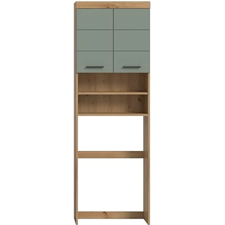 Xonox Scout Waschmaschienenüberbau (B/H/T: 63x191x24 cm) in Salbei und Artisan Eiche Nachbildung – Bild 3