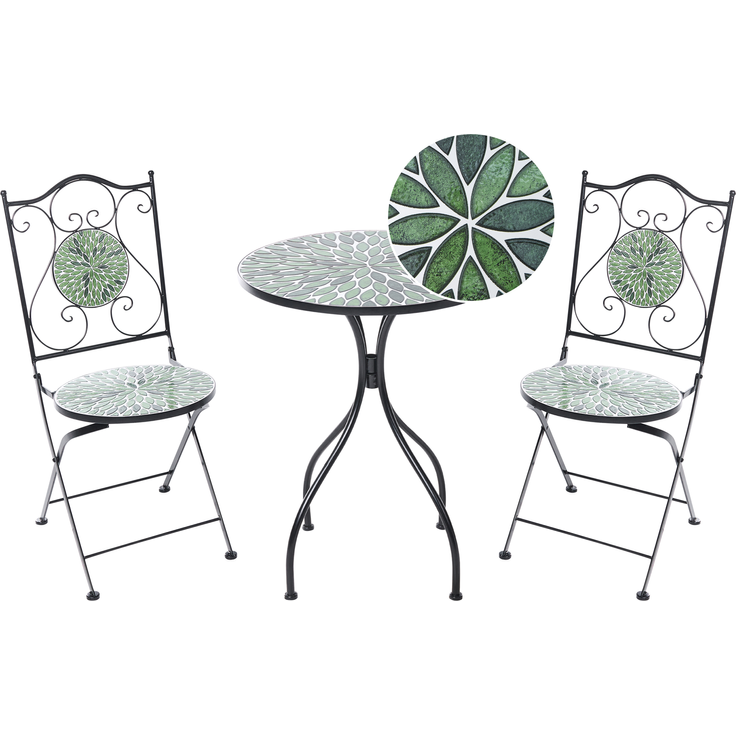Bistro Set CIVATE Metall Schwarz