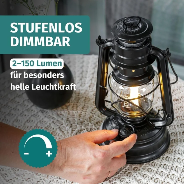 Feuerhand LED Laterne Baby Special 276 bronze – Bild 6