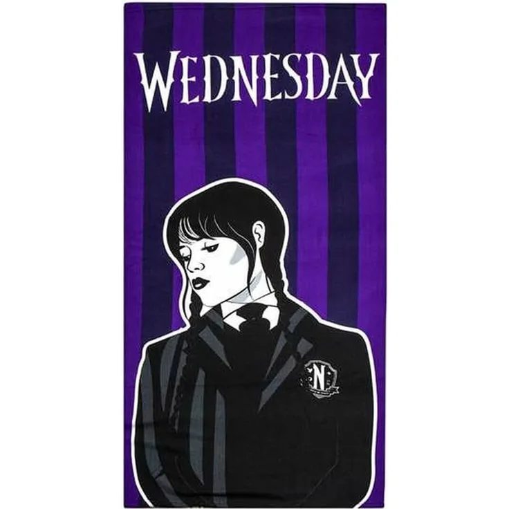 Wednesday Badehandtuch 140x70 cm Mikrofaser-Strandtuch aus Polyester