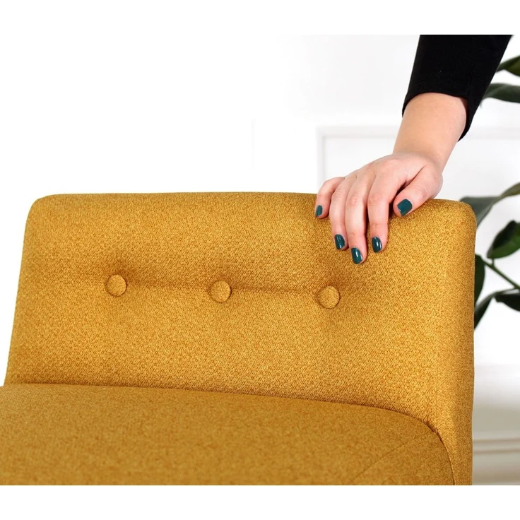 Hanah Home 'Moouv 9101 - Mustard' Pouffe, Senf, 43 x 43 cm – Bild 5