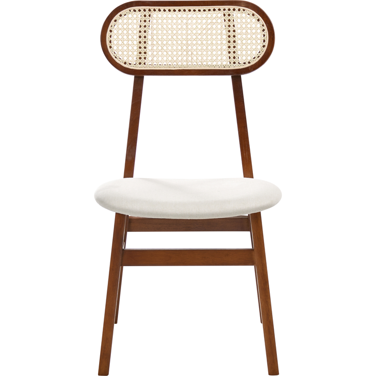Esszimmerstuhl 2er Set FALLON Holz Braun Hellbeige – Bild 5