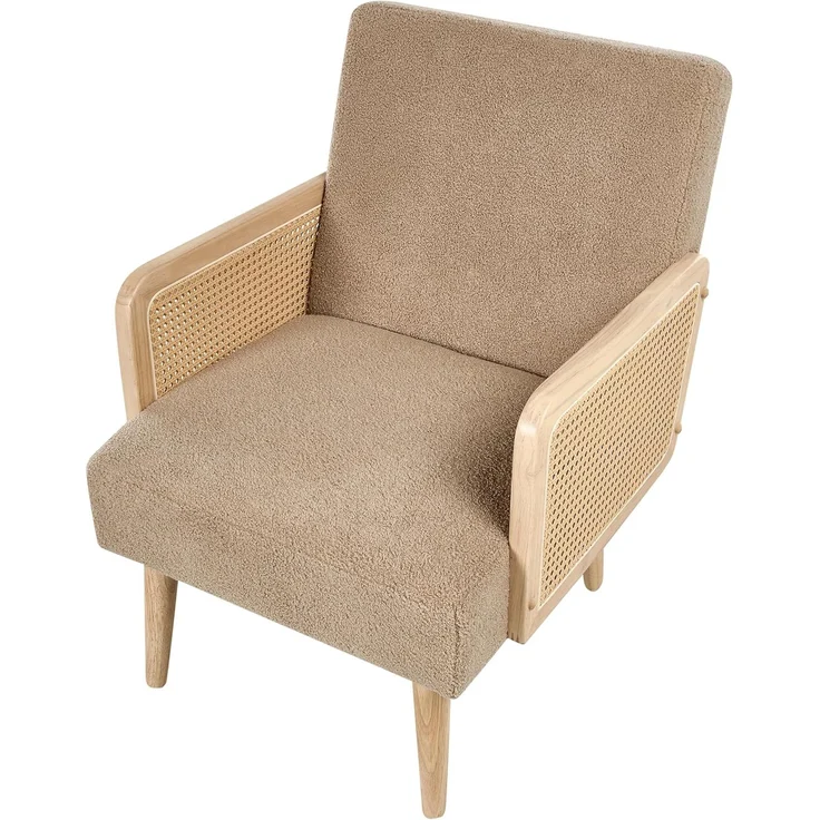 Sessel HOJBY Bouclé Beige – Bild 6