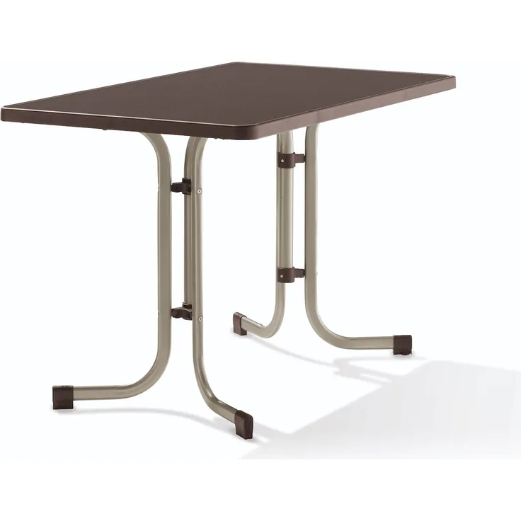 Sieger Boulevard-Klapptisch Boulevard-Klapptisch klappbar, Stahl Champagner 70 x 72 x 115 cm