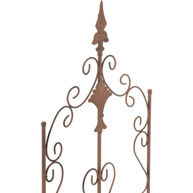 Rankgitter FALK - 35x1x122cm, Metall, Antik-Braun | Rankhilfe Kletterpflanzen Gartendekoration – Bild 3