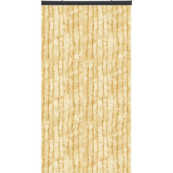 Flauschvorhang in Sondergröße - Türvorhang Breite: 100cm - Länge: 250cm, Creme – Bild 1