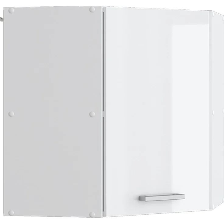 Küchenfront R-Line Weiß Hochglanz 36.4 x 59 cm Möbelfront für den Eckhängeschrank Vicco – Bild 5