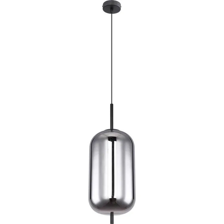 Pendelleuchte, Glas, rauch, Metall, BLACKY