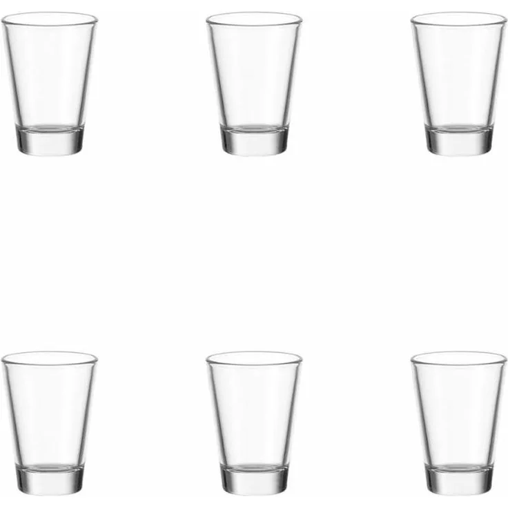 Leonardo Ciao Stamper 6er Set, Schnapsglas, Pinnchen, Stamper, Shotglas, Glas, 60 ml, 35450