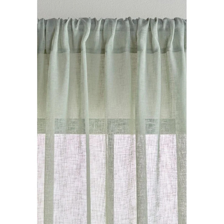 Next Gardine Transparente Voile-Bahnenvorhänge mit Schlaufen (1 St), Stangendurchzug, transparent – Bild 3
