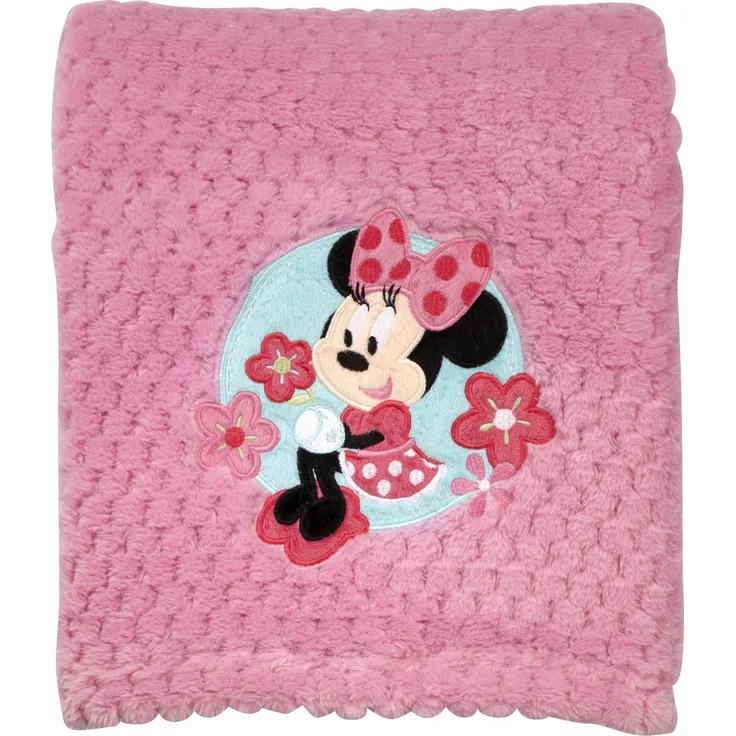 Disney Popcorn Fleecedecke mit Korallenmotiv, Minnie, King Size