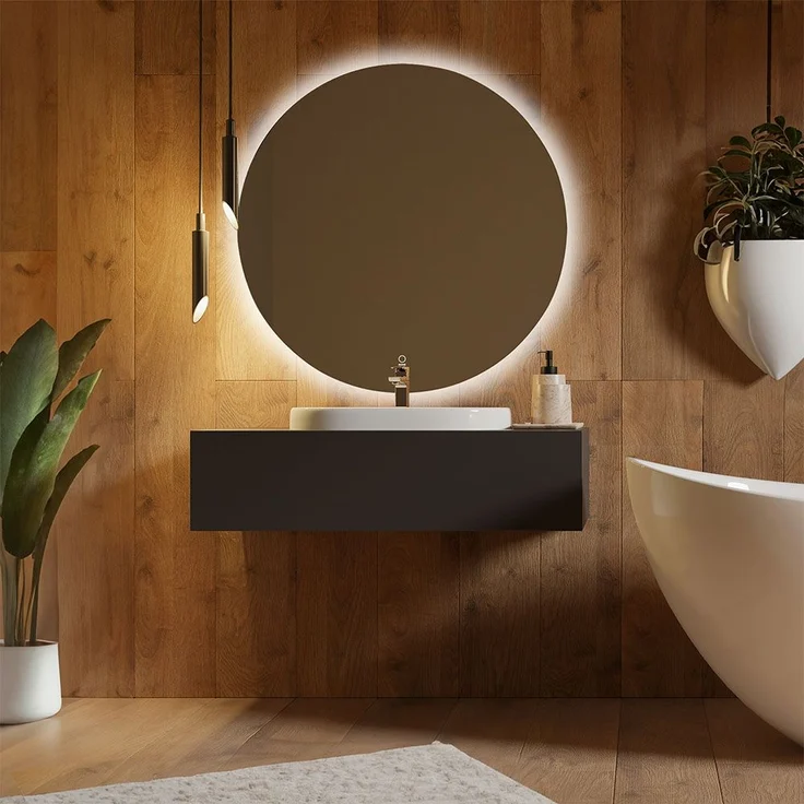 HOME DELUXE LED-Spiegel Rund SILA - 100 cm – Bild 4