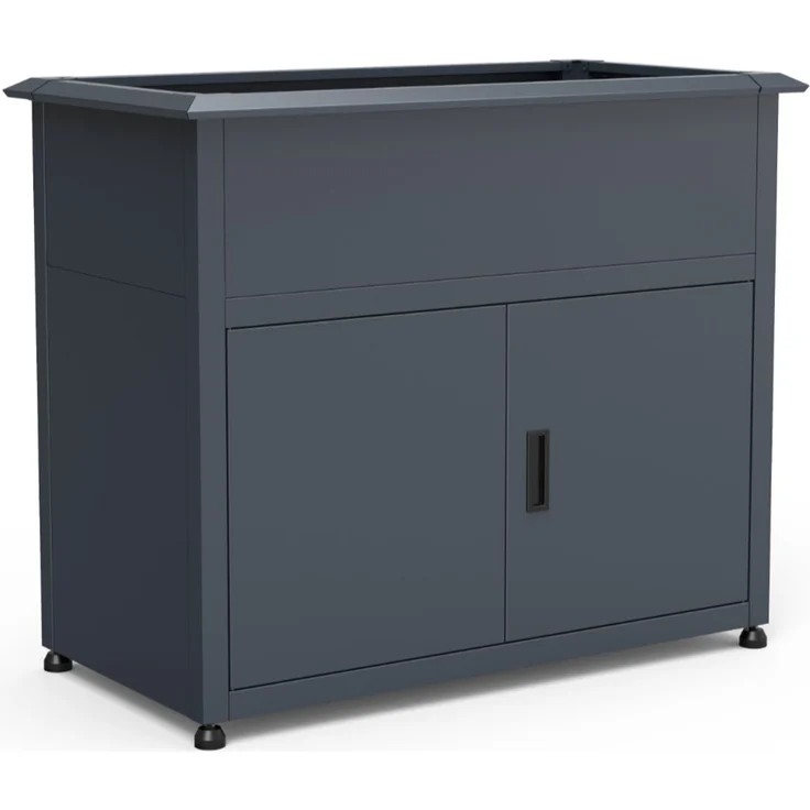 Westmann Plexa | Metall Hochbeet mit Stauraum | – Bild 2