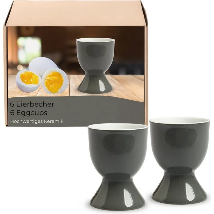 matches21 HOME & HOBBY Eierbecher, (6-tlg), Spülmaschinenfeste Eierhalter für Frühstückstisch – Bild 5