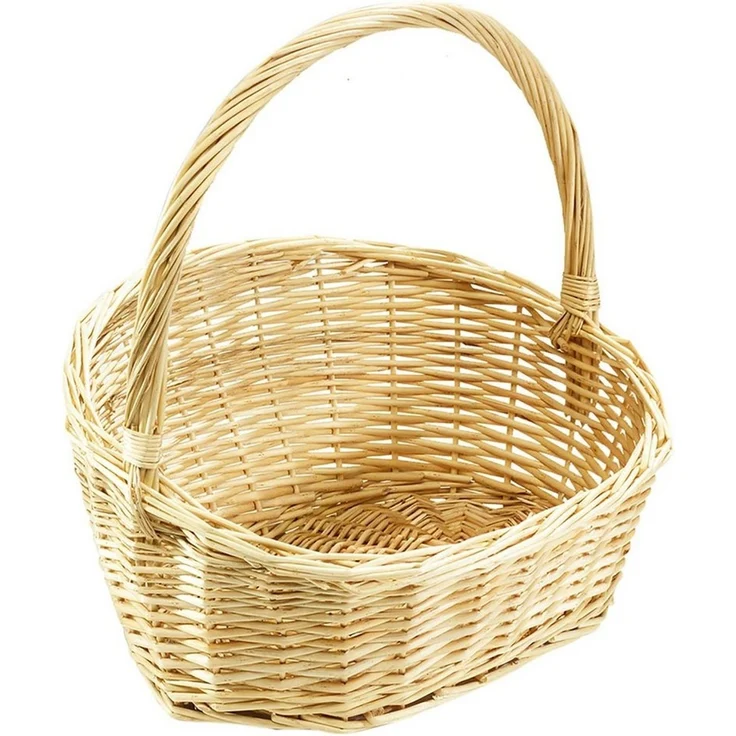 Kobolo Dekokorb Geschenkkorb Präsentkorb natur Weide 49x40x44 cm – Bild 1