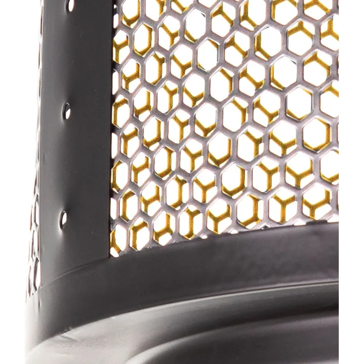 Smart LED Deckenlampe Schlafzimmerleuchte, Gitterschirm gold schwarz – Bild 7