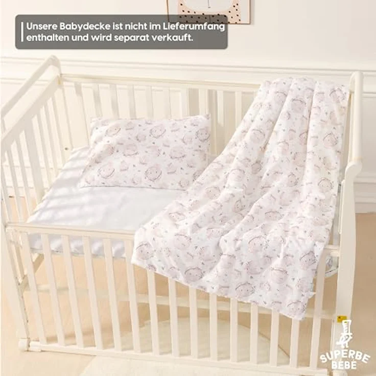 Kinderkissen Mit Kopfkissenbezug Aus Baumwolle 40x60 cm - Kopfkissen Geeignet Für 3 Bis 10 Jahre - Kinder Kuschelkissen - Weiches Kinder Kopfkissen Hypoallergen - Ideal Fürs Bett, Reisen, Schläfchen – Bild 6