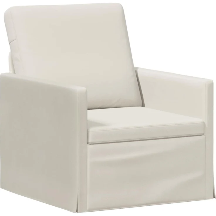 vidaXL Sofa-Set 2 pcs Creme Samt (V) 3433198 – Bild 2