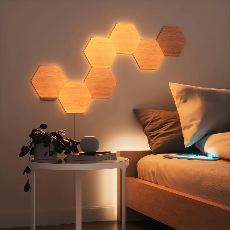 Nanoleaf Elements Wood Look Hexagons Expansion Pack - 3PK EEK G – Bild 1