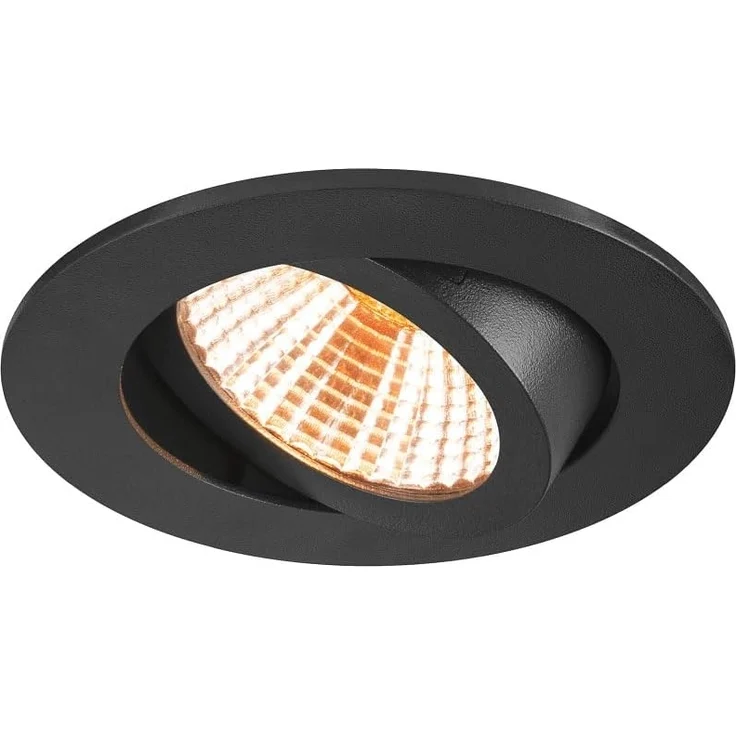 SLV 1007424 NEW TRIA® 68 Deckeneinbauleuchte Dim-to-Warm 38° rund schwarz – Bild 2
