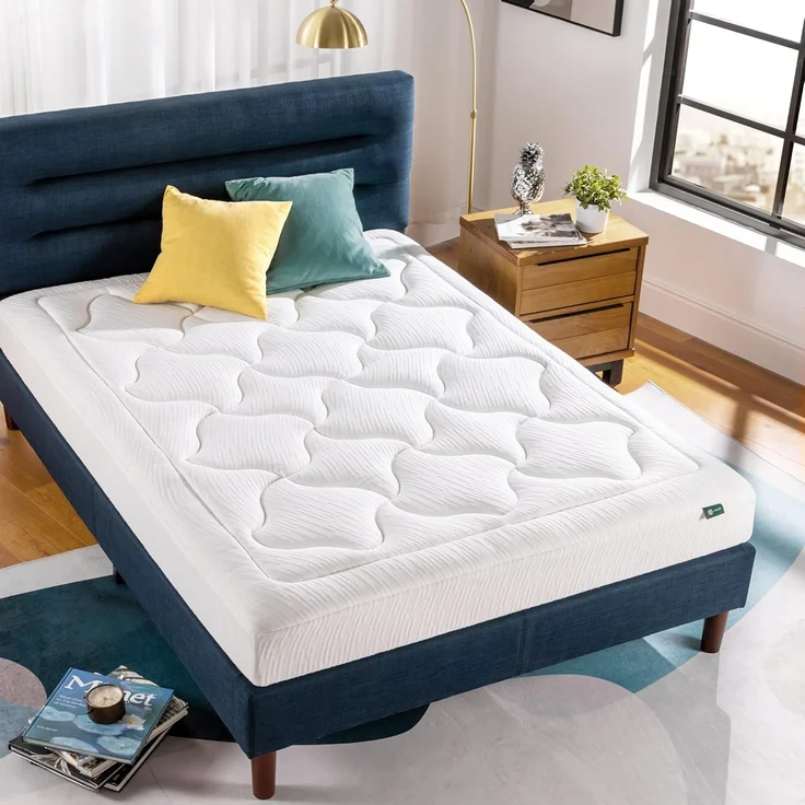 Zinus Matratze aus Memory-Schaum Cloud, Memory Foam, Weiß, 120x190 cm – Bild 1