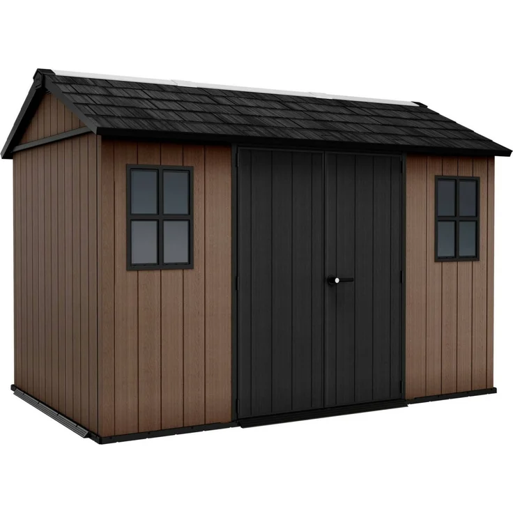 Dmora Gartenhaus Kincardine, Gartenhütte, Gartenhaus, Werkzeugschuppen, 230x350 h246 cm, Braun – Bild 6