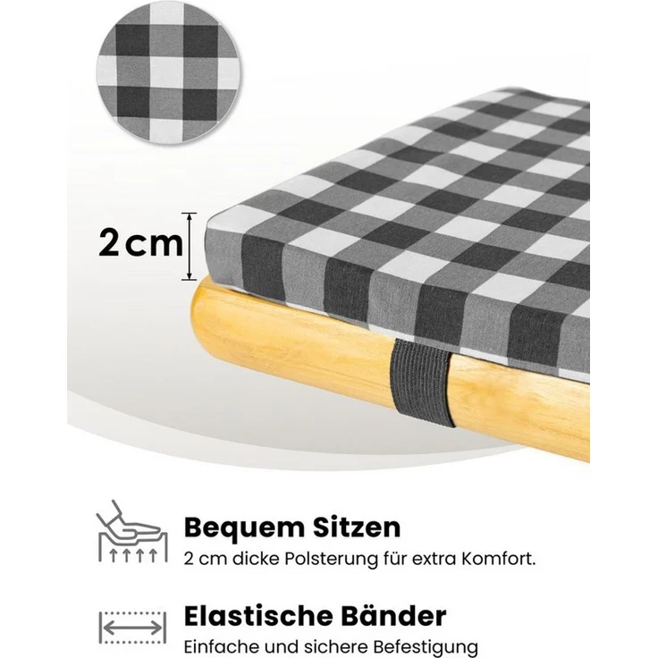 Gräfenstayn Bankauflage Biertischauflagen-Set 3-tlg Sitzpolsterung für Bierzeltgarnitur – Bild 4