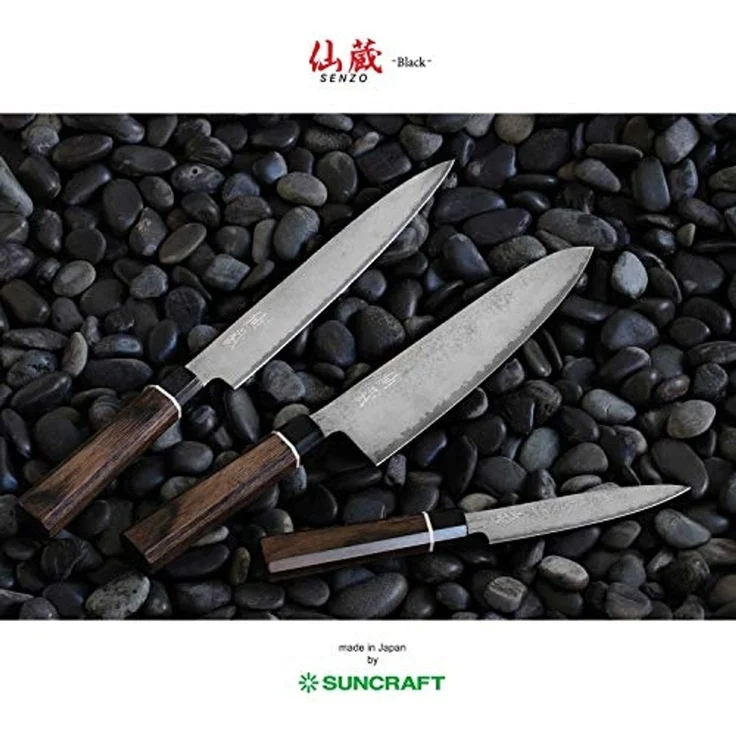 Senzo Black Damast Universalmesser 12 cm BD-02 – Bild 4