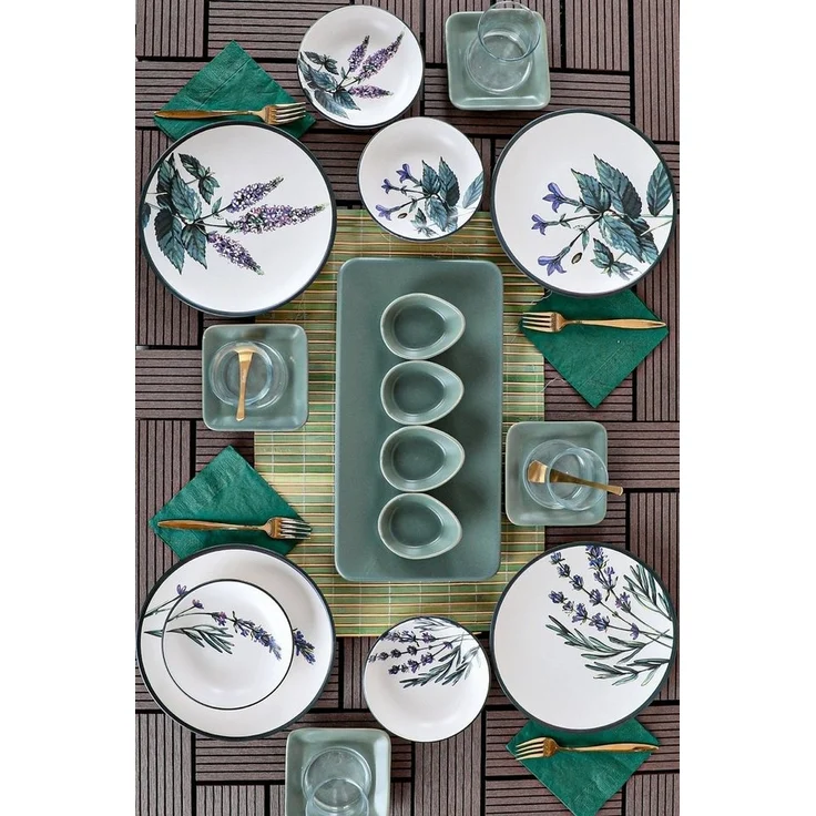 Hermia Concept Frühstücksteller 100% CERAMIC STONEWARE M1736, (21 St) – Bild 1
