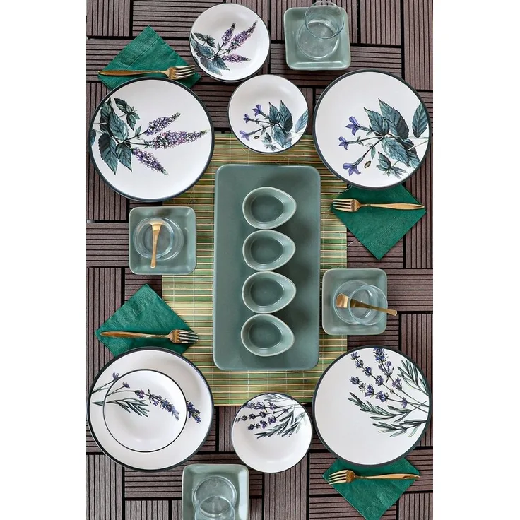 Hermia Concept Frühstücksteller 100% CERAMIC STONEWARE M1736, (21 St)