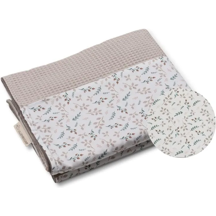 ULLENBOOM ® Babydecke 70x100 cm, Sandblume (Made in EU) - Aus Baumwolle & flauschigem Fleece (OEKO-TEX Standard), Baby Decke Neugeborenen, ideal als Kinderwagendecke oder Kuscheldecke