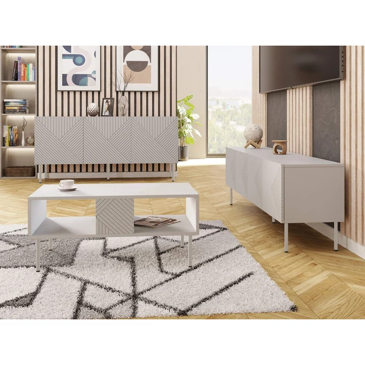 Wohnzimmer-Set Aropo I (Farbe: Cashmere) – Bild 3