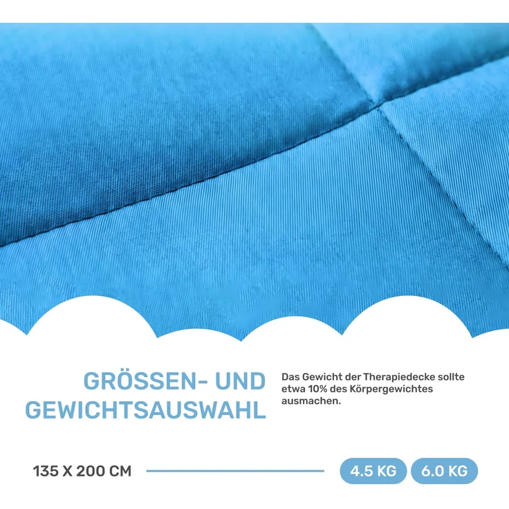 Dailydream Therapie Gewichtsdecke | 135x200 | 4,5 kg | Pink | aus flauschigem Fleece | mit Glasperlenfüllung | schwere Decke zum Schlafen | Weighted Blanket | Therapiedecke | Körpergewicht bis 52 kg – Bild 6
