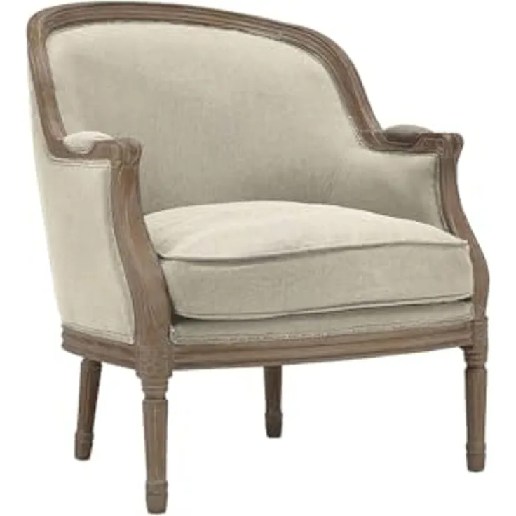 Vente-unique - Sessel Barock - Stoff - Beige - ALIENOR