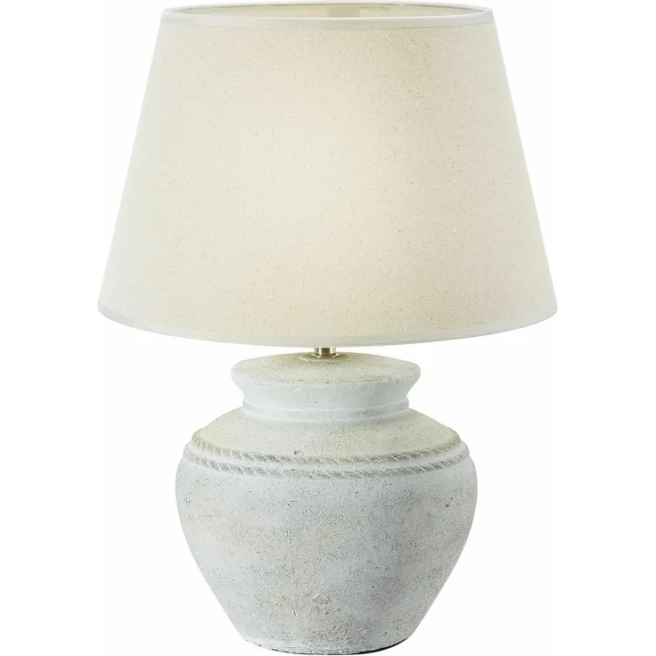 Mirabeau Tischleuchte Tischlampe Cleveland antikweiß – Bild 1