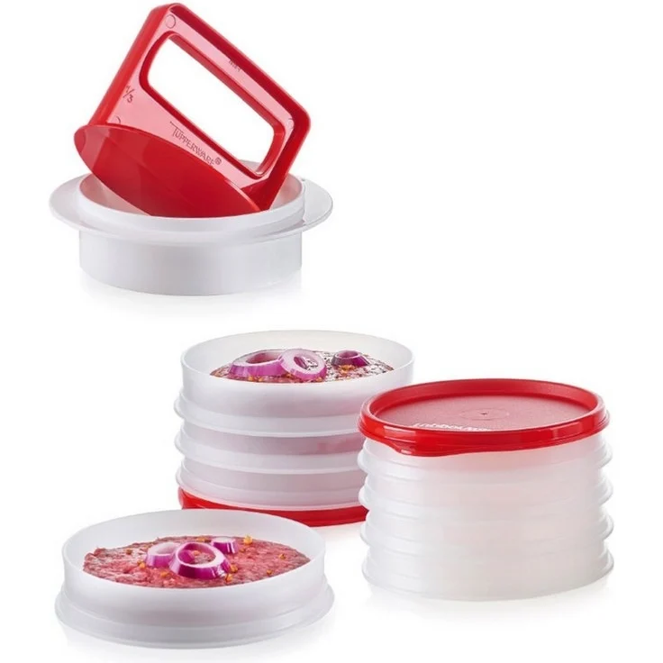 TUPPERWARE Aufbewahrungsdose Hamburger-Maker Former Presse Burgerpresse Frikadellen – Bild 1