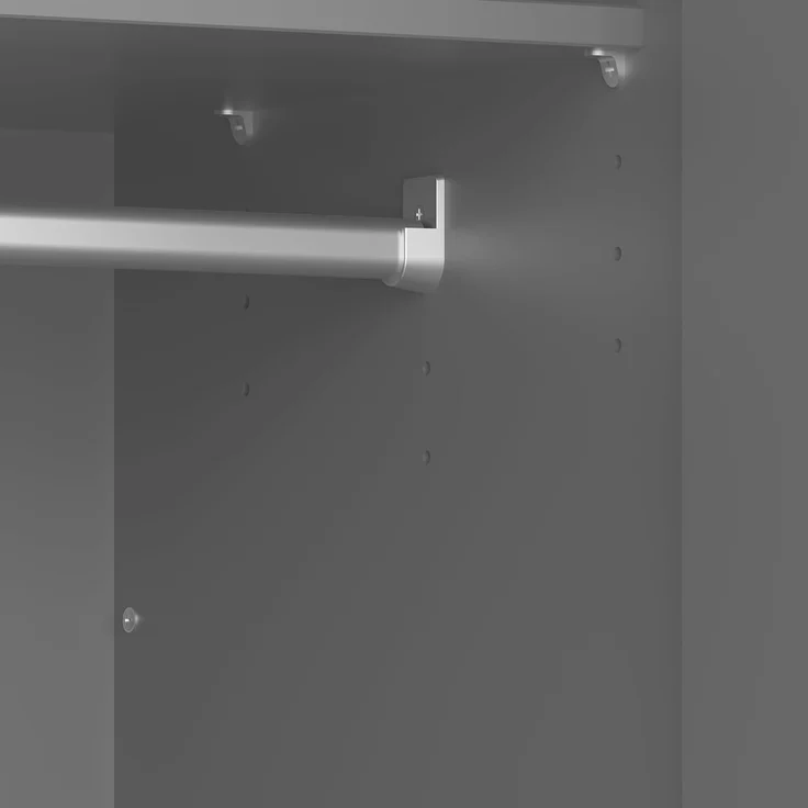 ebuy24 Kleiderschrank Simon Kleiderschrank 1 Schublade 2 Türen grau. – Bild 7