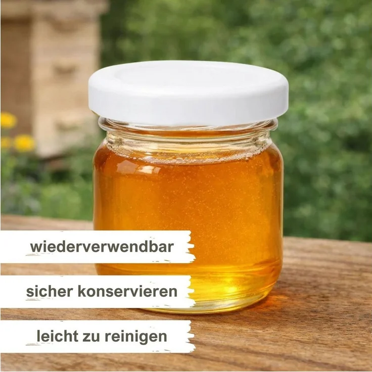 mikken Einmachglas 10 Mini-Einmachgläser 40 ml mit Schraubdeckel Mini Gläser, (Spar-Set, Spar-Set), luftdicht, zum pasteurisieren – Bild 2
