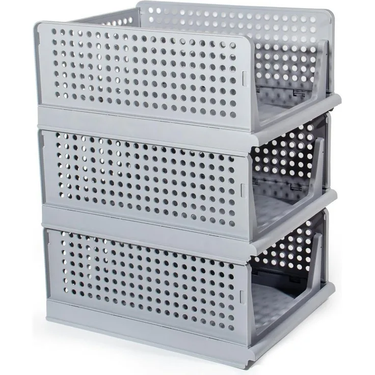 Zedelmaier Organizer Schrank-Organizer Kleiderschrank Schublade faltbare Aufbewahrungsbox (Set, 3 St, Set of 3), Klappbar und Stapelbar Aufbewahrungsbox