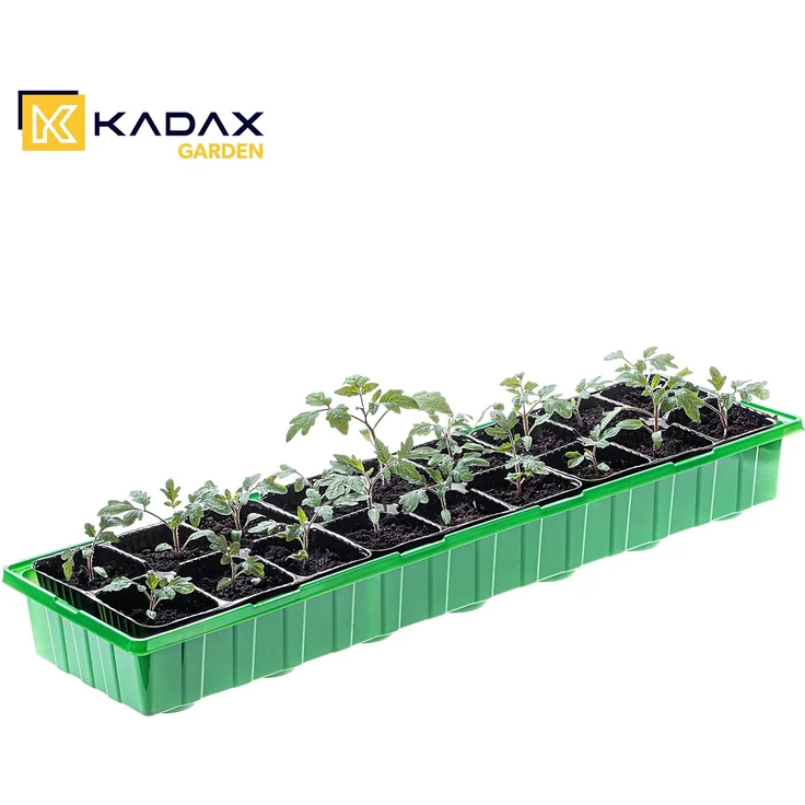 KADAX Vesima Mini-Gewächshaus, 20 Zellen 54x16 cm, grün – Bild 8