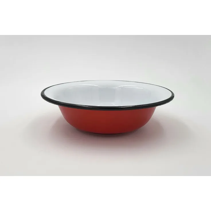 Su-Deco Teller 21 cm Ø rot weiss tief