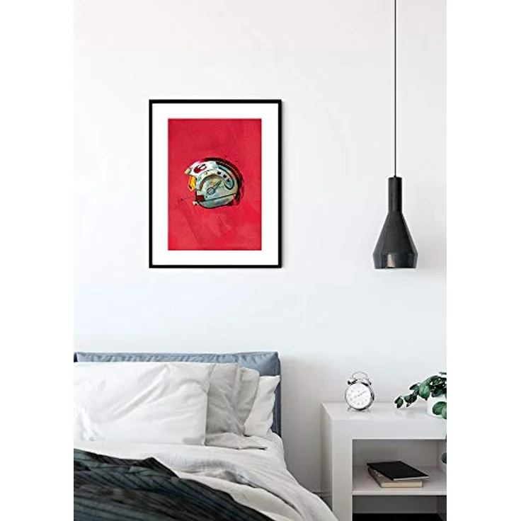 Komar Wandbild | Star Wars Classic Helmets Rebel Pilot | Premium Kunstdruck, 40 x 50 cm, ohne Rahmen, fotorealistische Bildqualität, MADE IN GERMANY – Bild 2